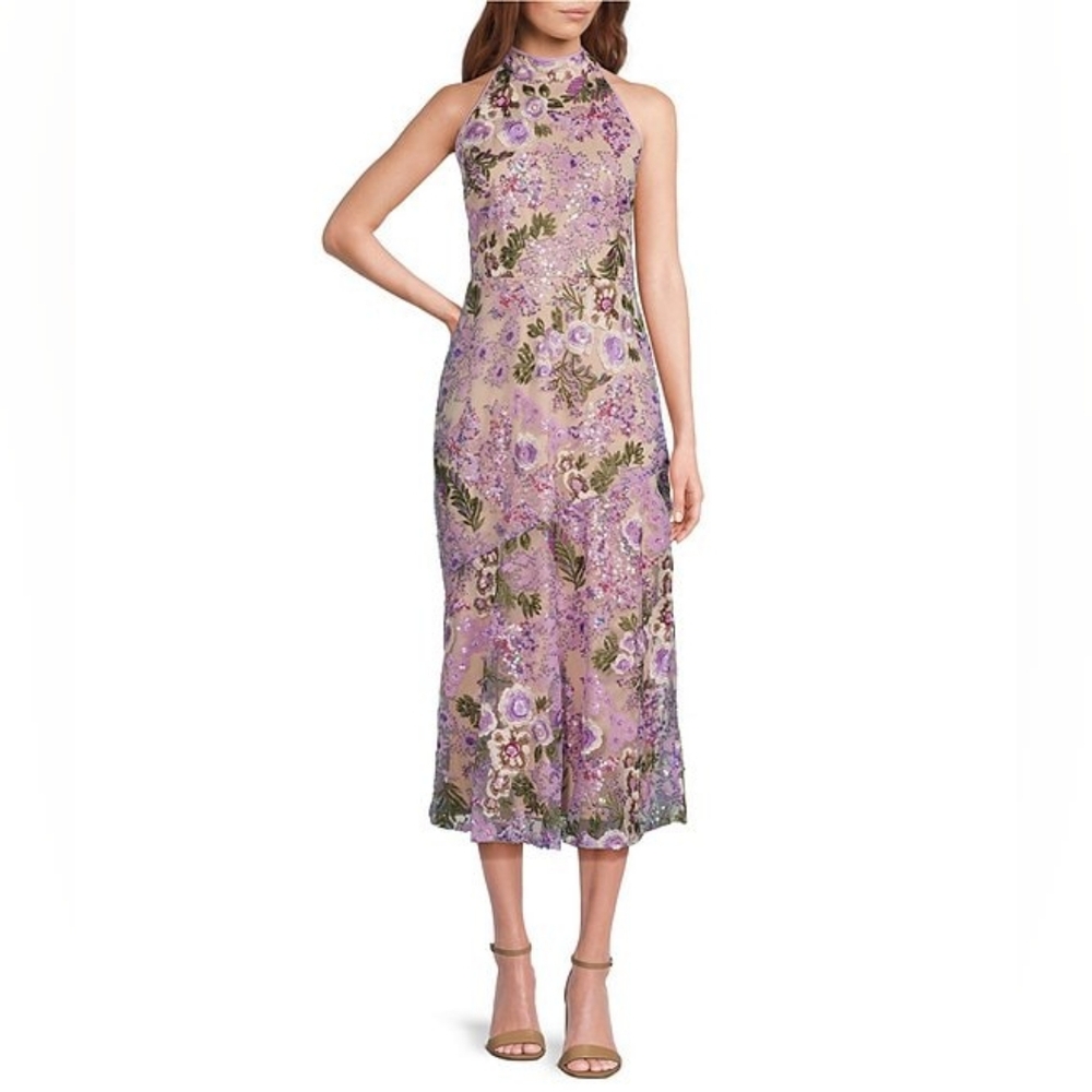 Sam Edelman Floral Embroidered Midi Dress